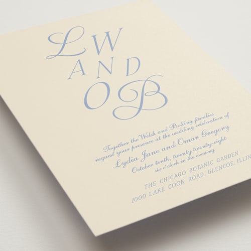 This is a ocean wedding invitations with standard by Baumbirdy called luxe printing on signature in standard