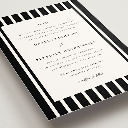 This is a onyx wedding invitations with standard by chocomocacino called melihrolo printing on signature in standard