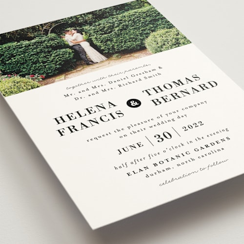 This is a quartz wedding invitations with standard by 2birdstone called helena printing on signature in standard