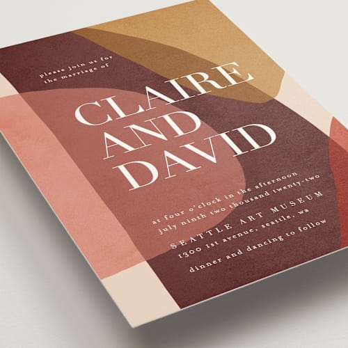 This is a autumn desert wedding invitations with standard by Kelly Schmidt called galeria printing on signature in standard