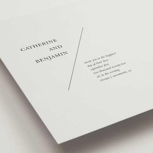 This is a natural wedding invitations with standard by Kayla Dawson called catherine printing on signature in standard