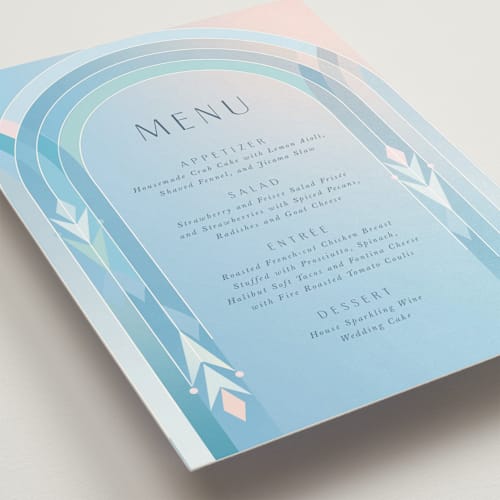This is a frozen menu cards with standard by Lori Wemple called disney's frozen true love printing on signature in standard