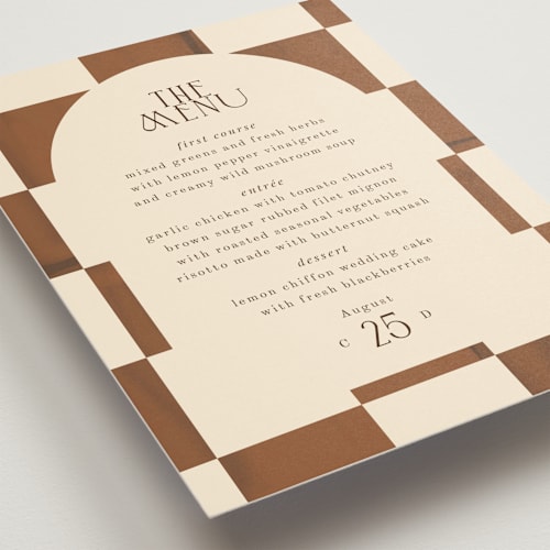 This is a wood menu cards with standard by Baumbirdy called checker wash printing on signature in standard