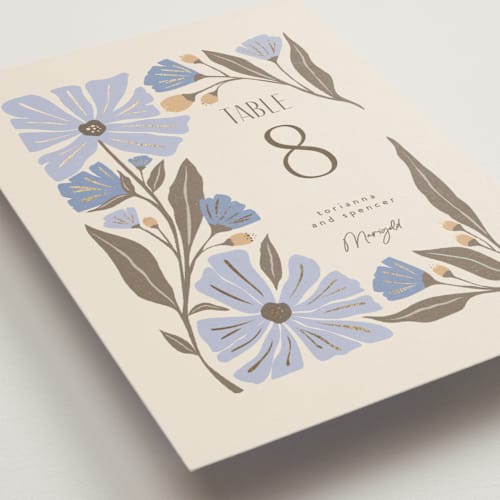This is a lake table numbers with foil pressed by Karidy Walker called storybook garden printing on doublethick in standard