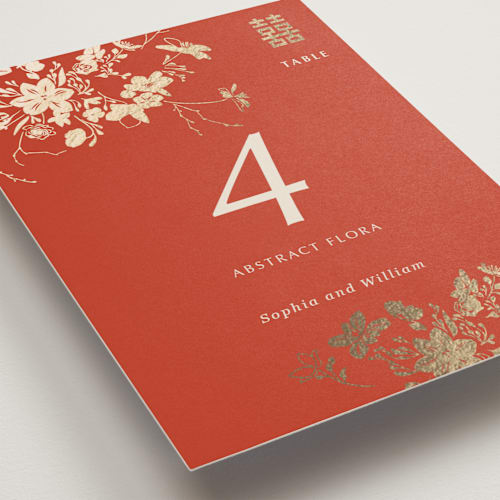 This is a lava table numbers with foil pressed by Stellax Creative called abstract flora printing on doublethick in standard