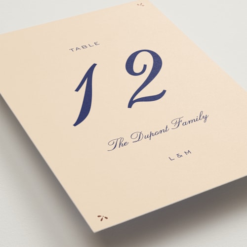 This is a royal table numbers with foil pressed by Ani Somi called sweet fancy printing on doublethick in standard