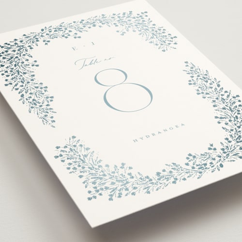 This is a ice table numbers with foil pressed by Kristie Kern called villa printing on doublethick in standard