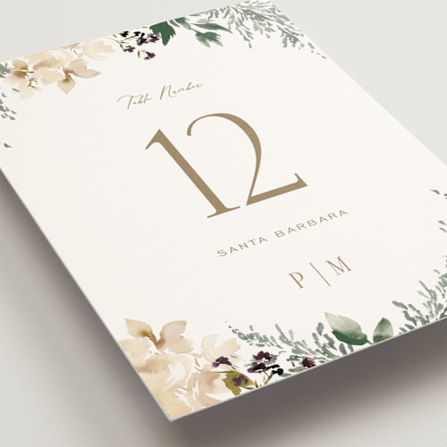This is a pearl table numbers with standard by Leah Bisch called sprigs of joy printing on doublethick in standard