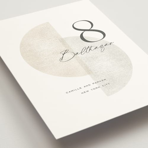 This is a stone table numbers with standard by Jackie Crawford called camille printing on doublethick in standard