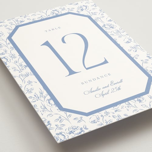 This is a sky table numbers with standard by Robert and Stella called constance printing on doublethick in standard