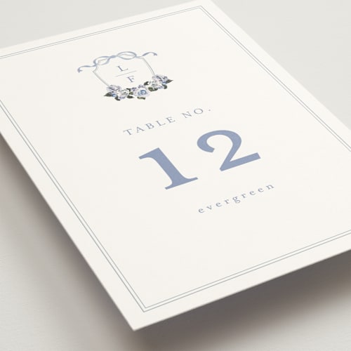 This is a french table numbers with standard by Design Lotus called be with you printing on doublethick in standard
