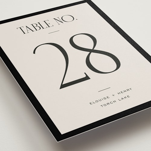 This is a suit table numbers with standard by Pixel and Hank called threaded printing on doublethick in standard