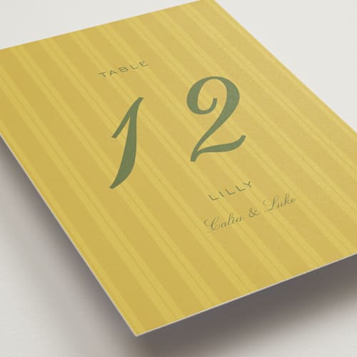 This is a island citrus table numbers with standard by Ani Somi called calia printing on doublethick in standard