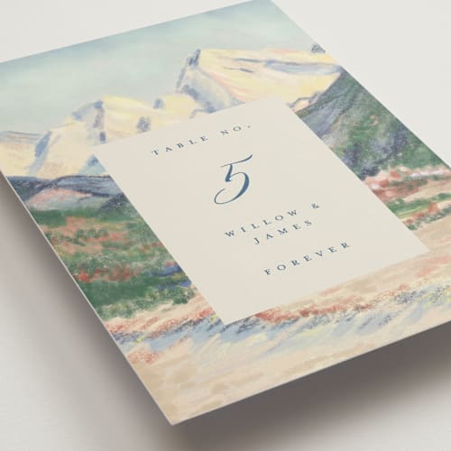 This is a summer table numbers with standard by Petra Kern called the valley printing on doublethick in standard