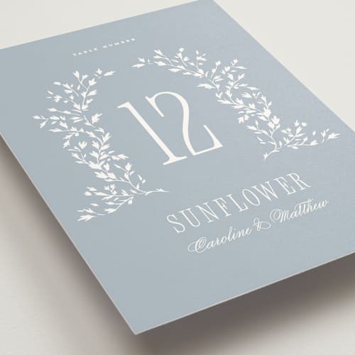 This is a powder table numbers with standard by Erin L. Wilson called hartford printing on doublethick in standard
