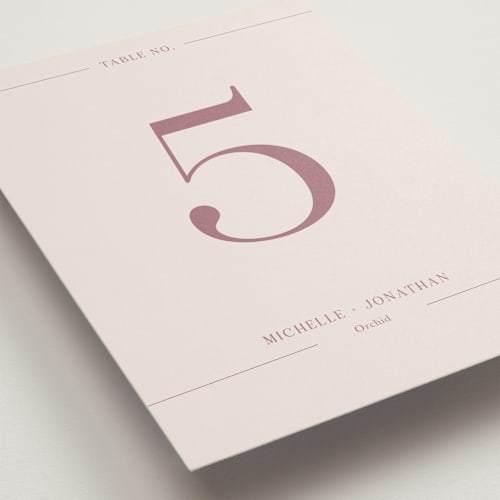 This is a romance table numbers with standard by Kristin Oliversen called together printing on doublethick in standard