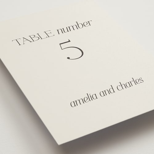This is a stone table numbers with standard by Ashlee Townsend called modernique printing on doublethick in standard