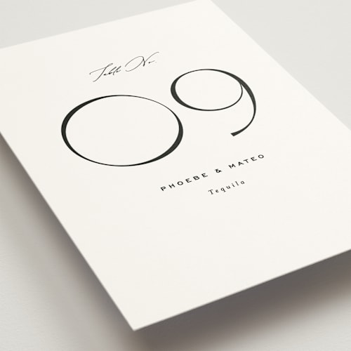This is a lily table numbers with standard by Owl and Toad called numerical printing on doublethick in standard