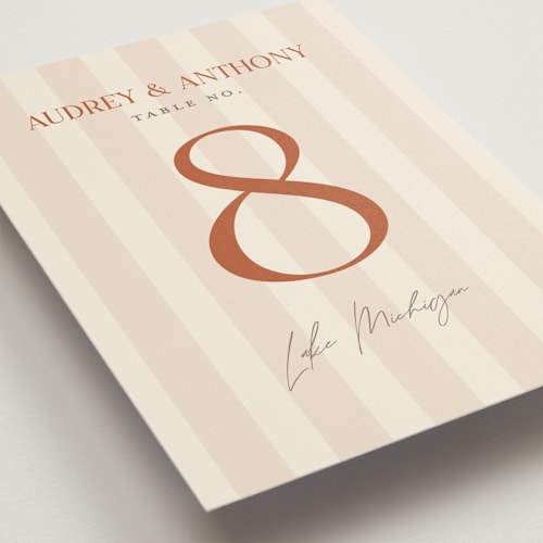 This is a butter table numbers with standard by Pixel and Hank called ambrosial printing on doublethick in standard