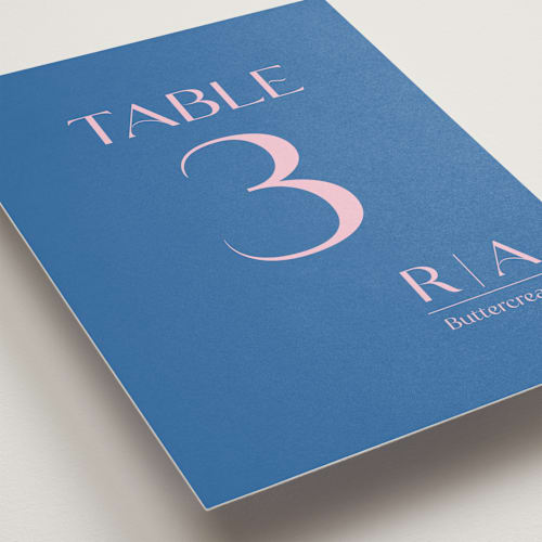 This is a marseille table numbers with standard by Claudia Orengo called connected printing on doublethick in standard