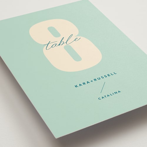 This is a poster table numbers with standard by Stacey Day called typographical poster printing on doublethick in standard