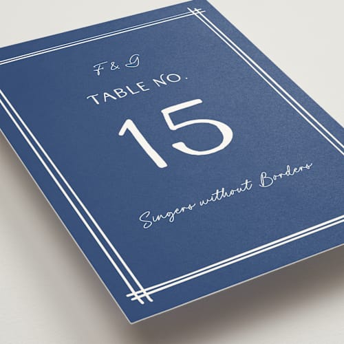 This is a santorini table numbers with standard by chocomocacino called strazzate printing on doublethick in standard