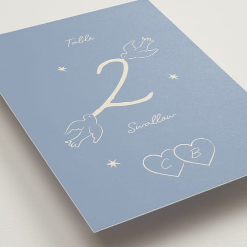 This is a dream table numbers with standard by Helena Vitto called the bird song printing on doublethick in standard