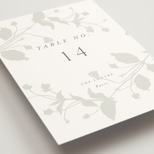 This is a fawn table numbers with standard by AK Graphics called autumnal printing on doublethick in standard