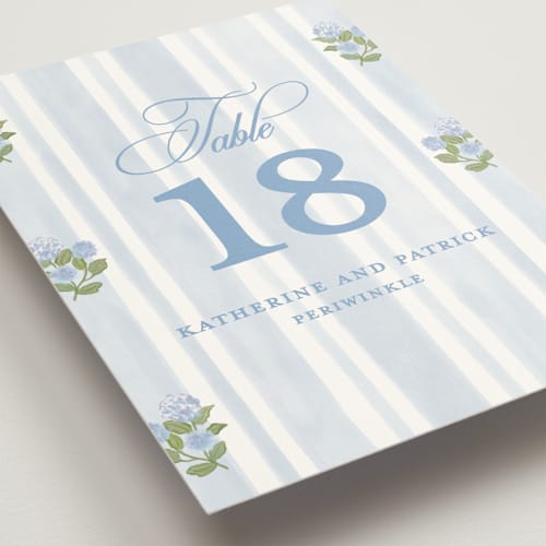 This is a ocean table numbers with standard by Creo Study called coastal crest printing on doublethick in standard