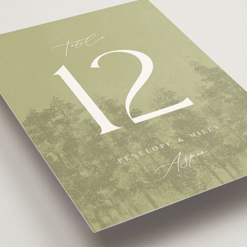 This is a lake table numbers with standard by Robert and Stella called aspen printing on doublethick in standard