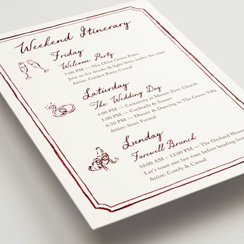 This is a wine ceremony reception essentials with standard by Cass Loh called handwritten printing on signature in 5x7