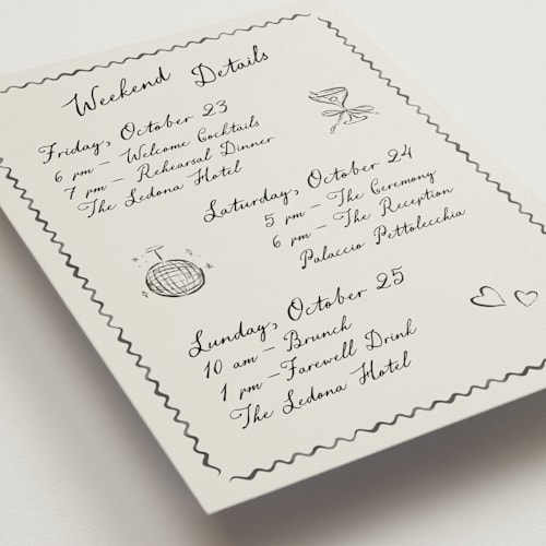 This is a rock ceremony reception essentials with standard by Pati Cascino called puglia printing on signature in 5x7