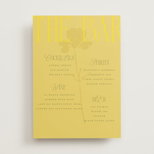 This is a island citrus wedding signs with standard by Morgan Kendall called bloom printing on doublethick in small