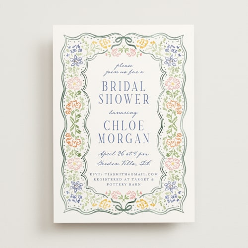 This is a meadow bridal shower invitations with standard by Petra Kern called this day printing on signature in standard