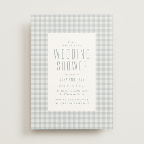 This is a sky bridal shower invitations with standard by Lea Delaveris called charming printing on signature in standard