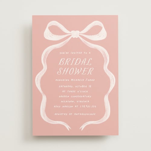 This is a flamingo bridal shower invitations with standard by chocomocacino called cupolini printing on signature in standard