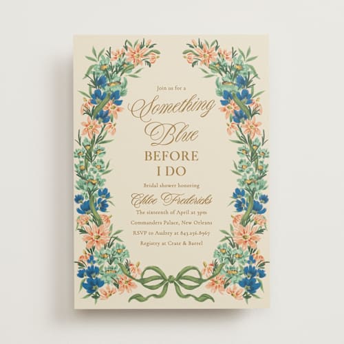 This is a emerald bridal shower invitations with standard by Jackie Crawford called hidcote printing on signature in standard