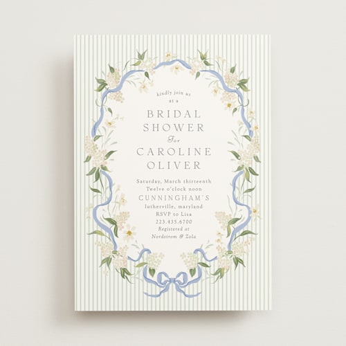 This is a garden bridal shower invitations with standard by Erin L. Wilson called summer floral printing on signature in standard