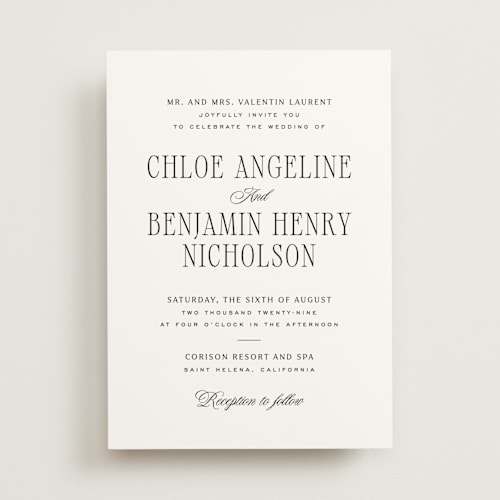 This is a silk wedding invitations with standard by Kelly Schmidt called woods printing on signature in standard