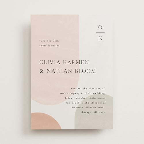 This is a cafe wedding invitations with standard by Pixel and Hank called curves printing on signature in standard
