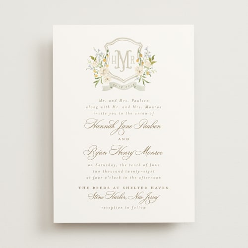 This is a chiffon wedding invitations with standard by Everett Paper Goods called avalon printing on signature in standard