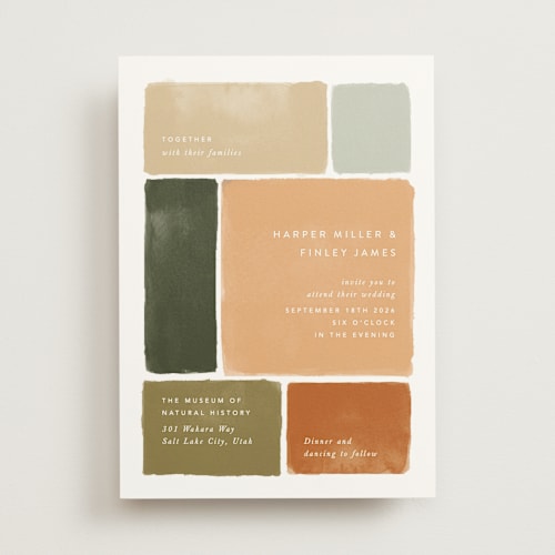 This is a moss wedding invitations with standard by Robert and Stella called concord printing on signature in standard