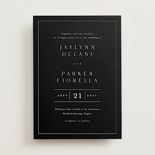 This is a evening wedding invitations with standard by Stacey Meacham called warm affection printing on signature in standard