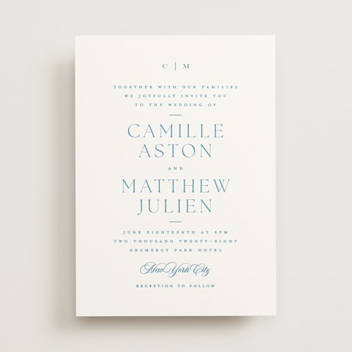 This is a neptune wedding invitations with standard by Kristie Kern called gwenyth printing on signature in standard