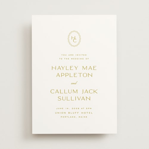This is a citrus wedding invitations with standard by Ellen Schlegelmilch called callum printing on signature in standard