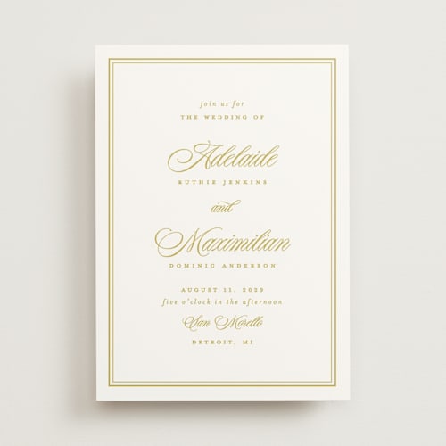 This is a citrus wedding invitations with standard by Ellen Schlegelmilch called museo printing on signature in standard