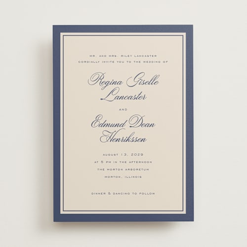 This is a oxford wedding invitations with standard by chocomocacino called krytharaki printing on signature in standard