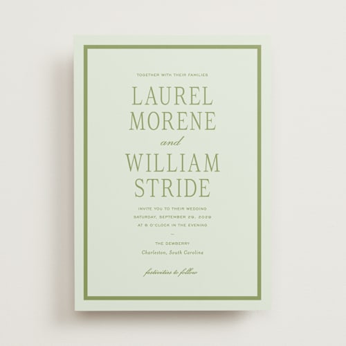This is a forest wedding invitations with standard by Sara Hicks Malone called dewberry printing on signature in standard