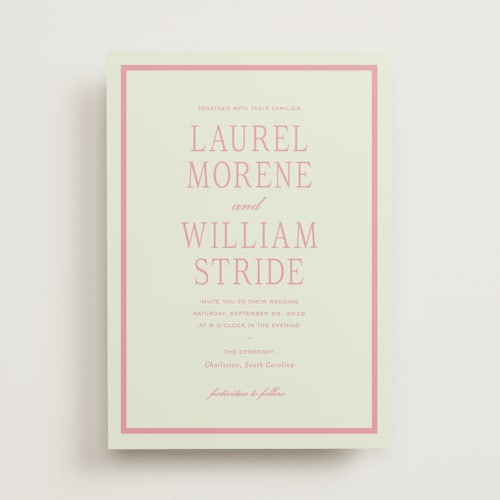 This is a petal wedding invitations with standard by Sara Hicks Malone called dewberry printing on signature in standard