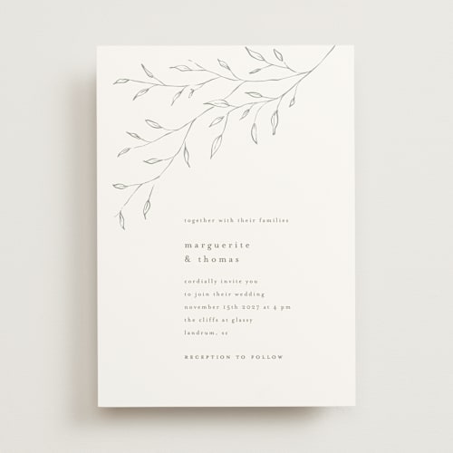 This is a aqua mist wedding invitations with standard by chocomocacino called tortina printing on signature in standard